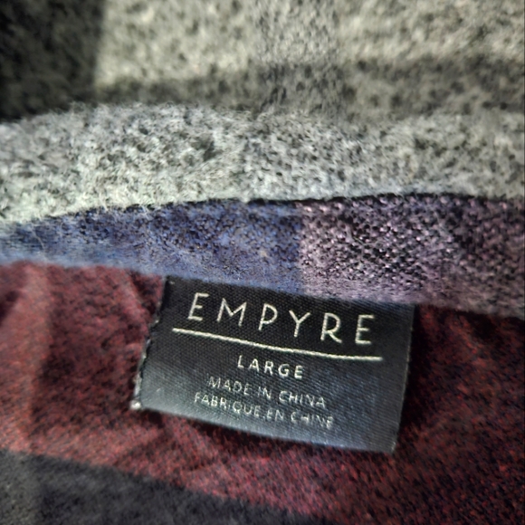 Womens button up plaid shirt with hood size large - Picture 2 of 2